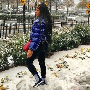 Forever 21 shinny bubble puffer coat